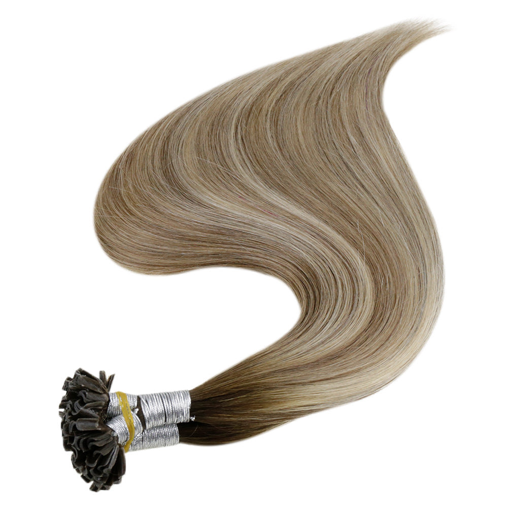 fusion extensions human hair dark roots