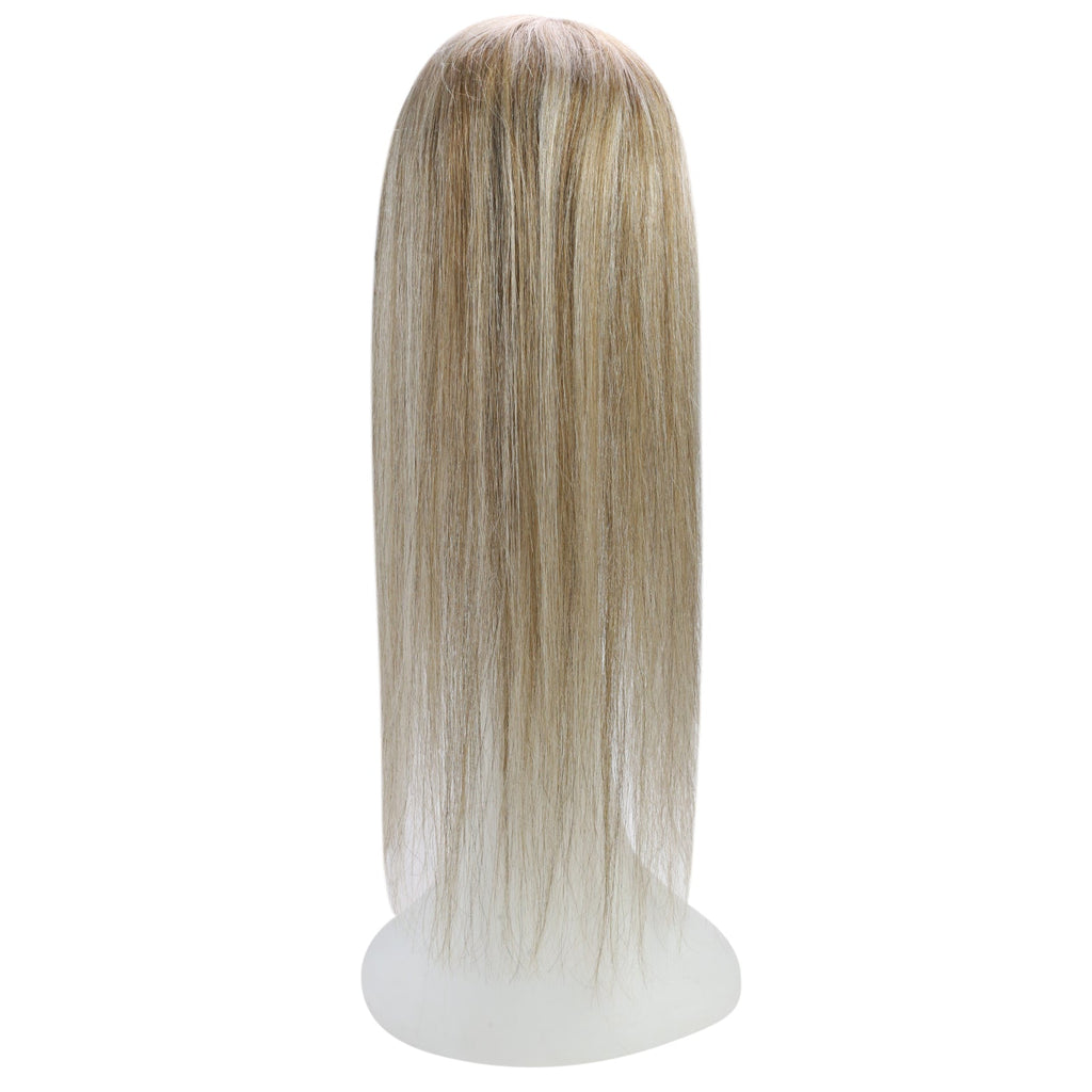 Full Shine Lace Human Hair Topper Piece 13cm*13cm For Women Highlights #P8/60