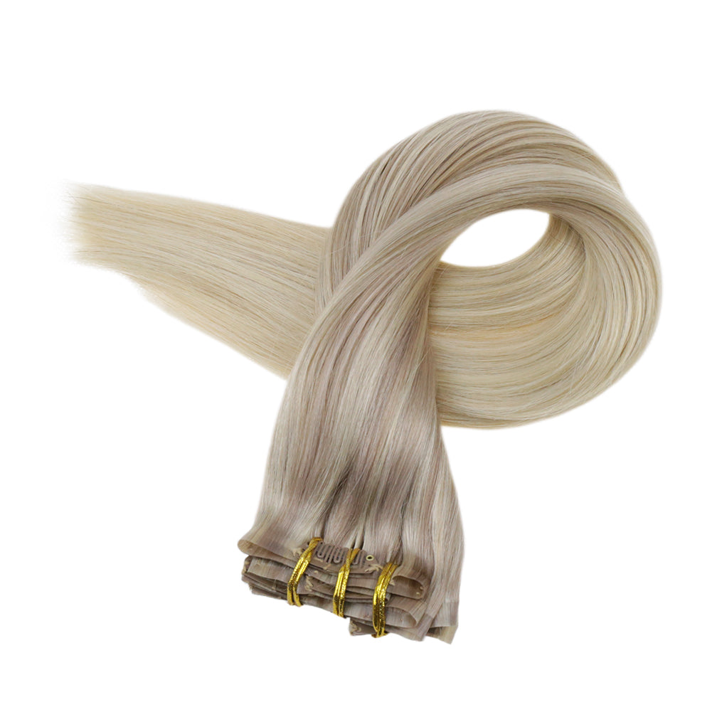 remy seamless clip in hair extensions