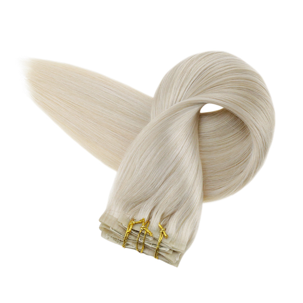 seamless hair extensions clip in