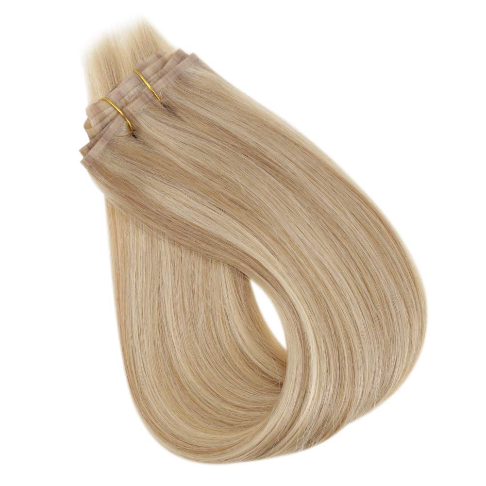 balayage extensions clip in human hair