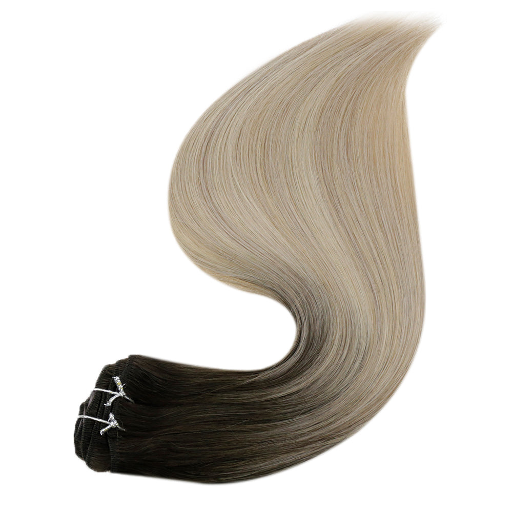 clip in balayage hair remy