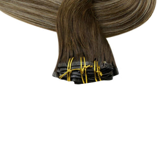 seamless remy human hair extensions clip in