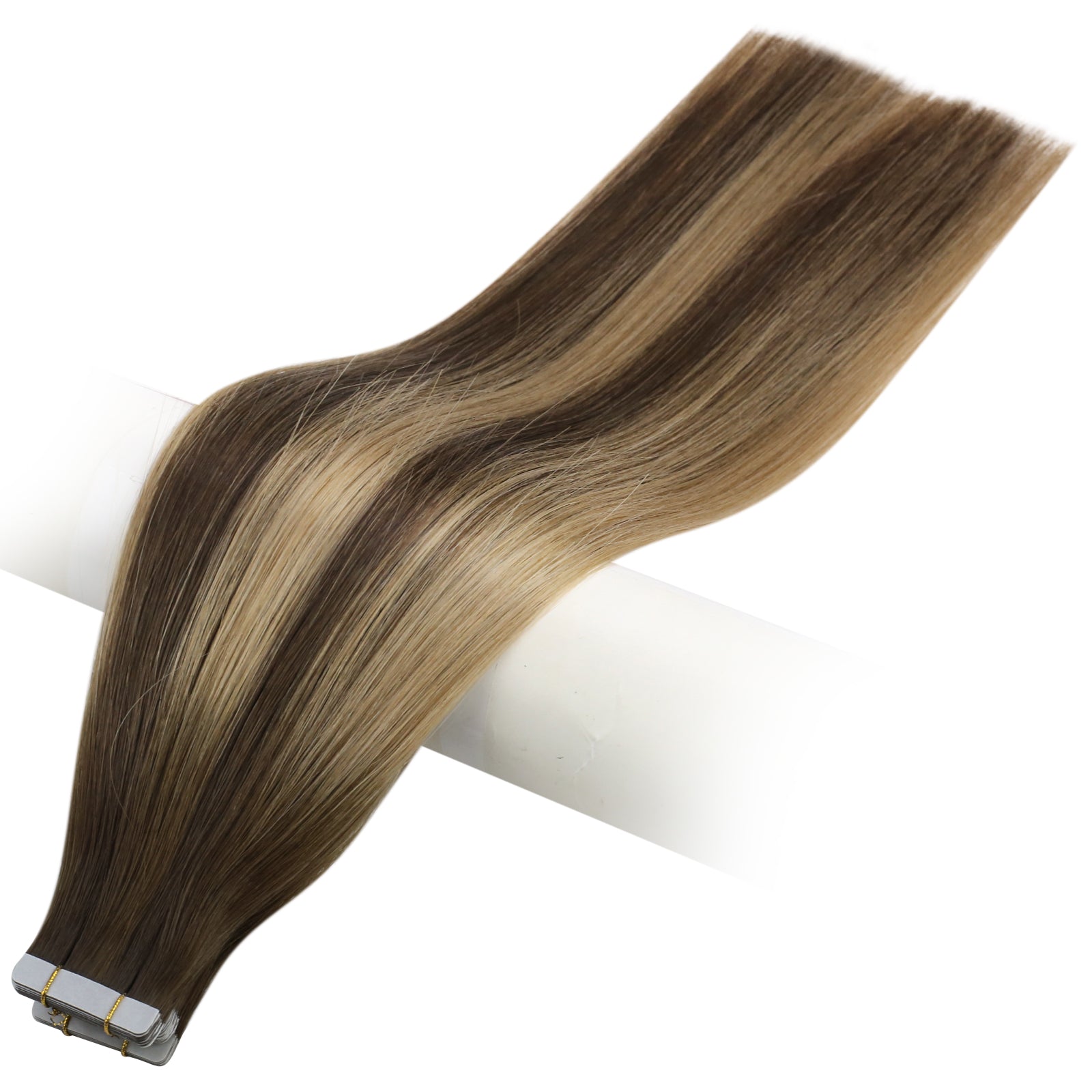 Full Shine Tape in Hair Extensions 100% Virgin Human Hair Balayage (#BM)