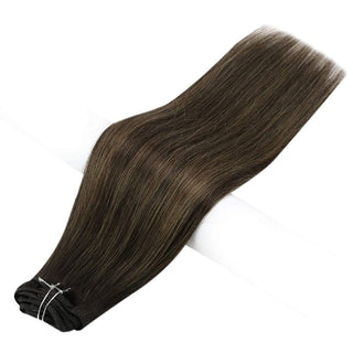 double weft clip hair extensions