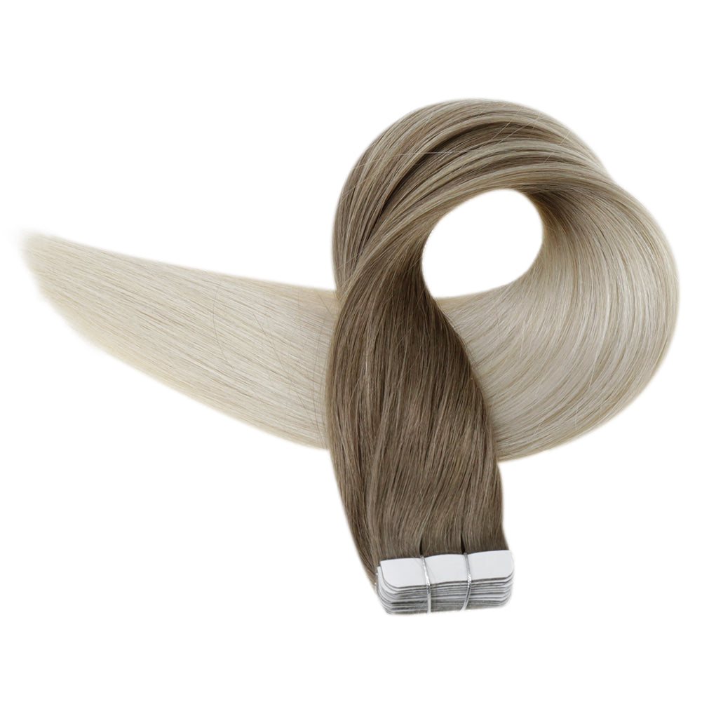 tape in human hair extensions 20 pieces