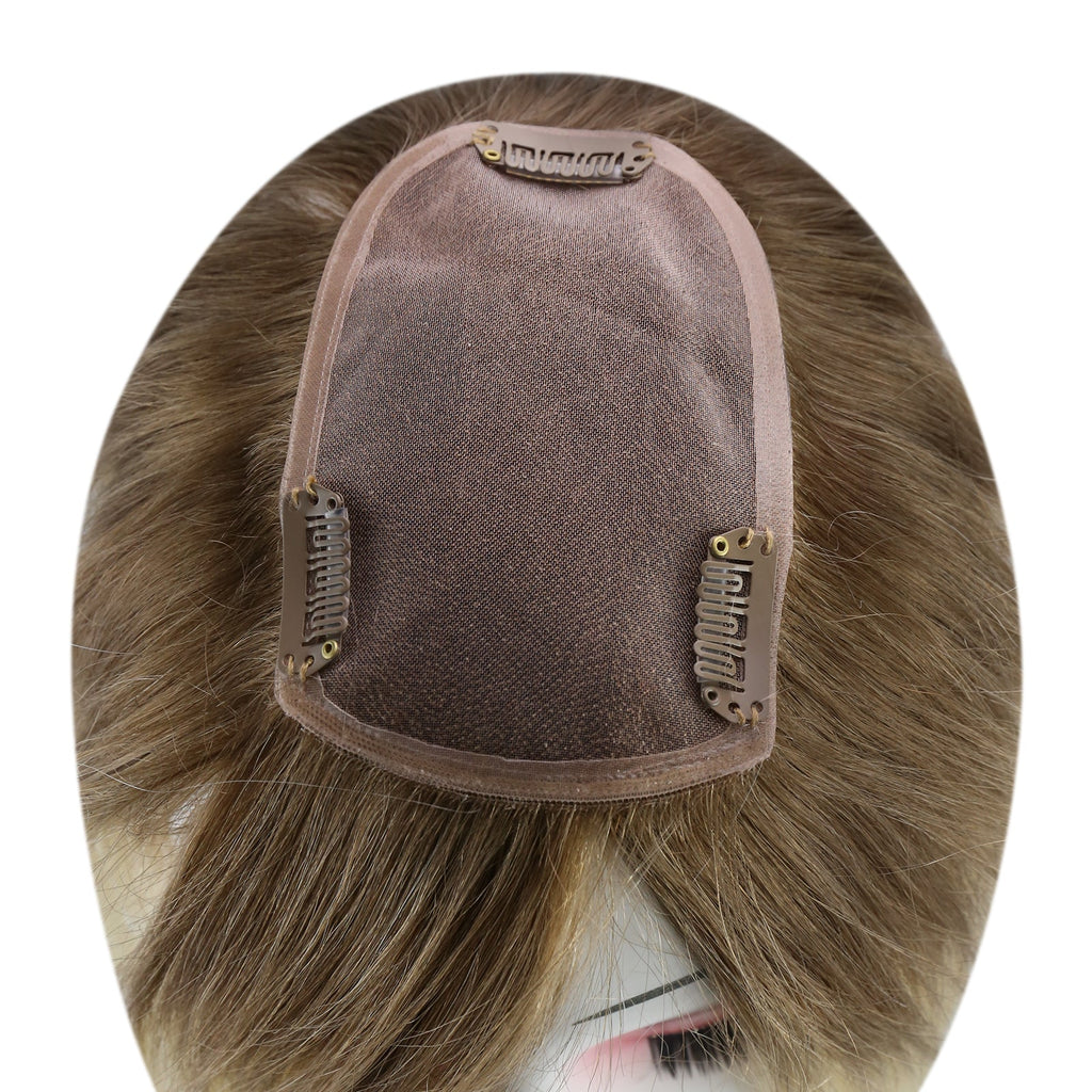 Full Shine Lace Wig Toppers 3*5 Inch Lace Base Hairpiece For Women #10/613