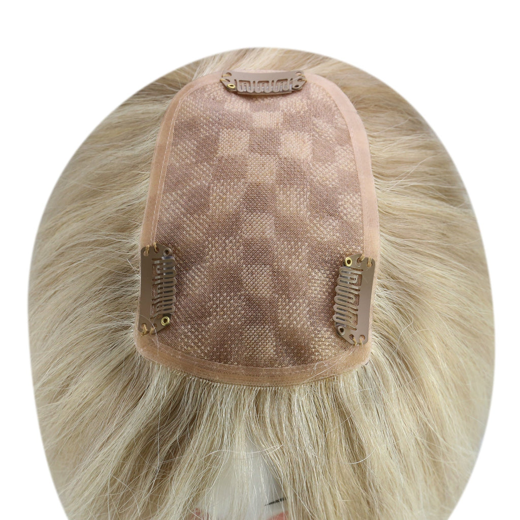 Full Shine Lace Wig Toppers 3*5 Inch Lace Base Hairpiece For Women #18P613