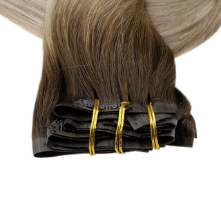 seamless clip in balayage extentions