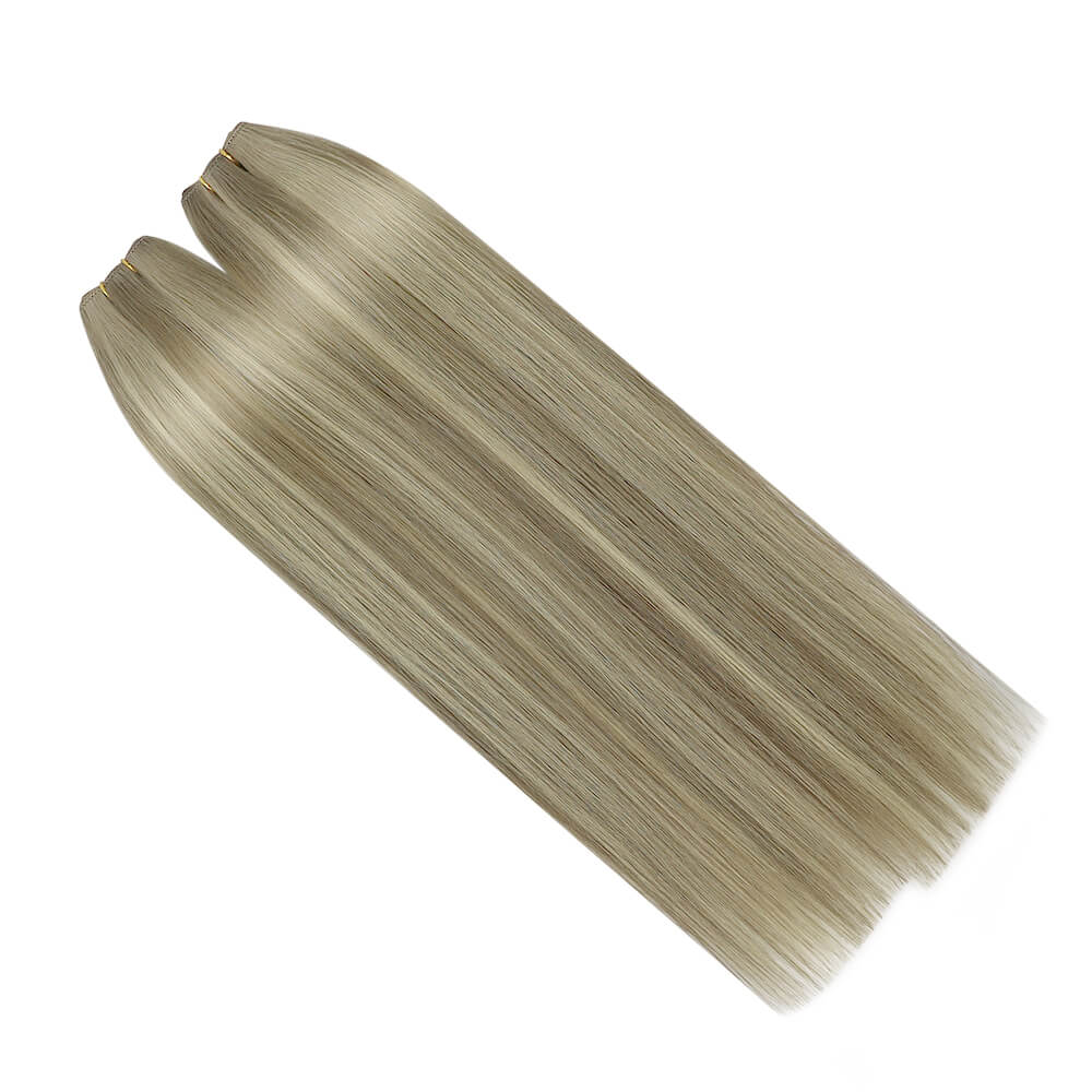 Full Shine Virgin Weft Brazilian 100% Human Hair Sew In Bundles Highlights(#P8/60)