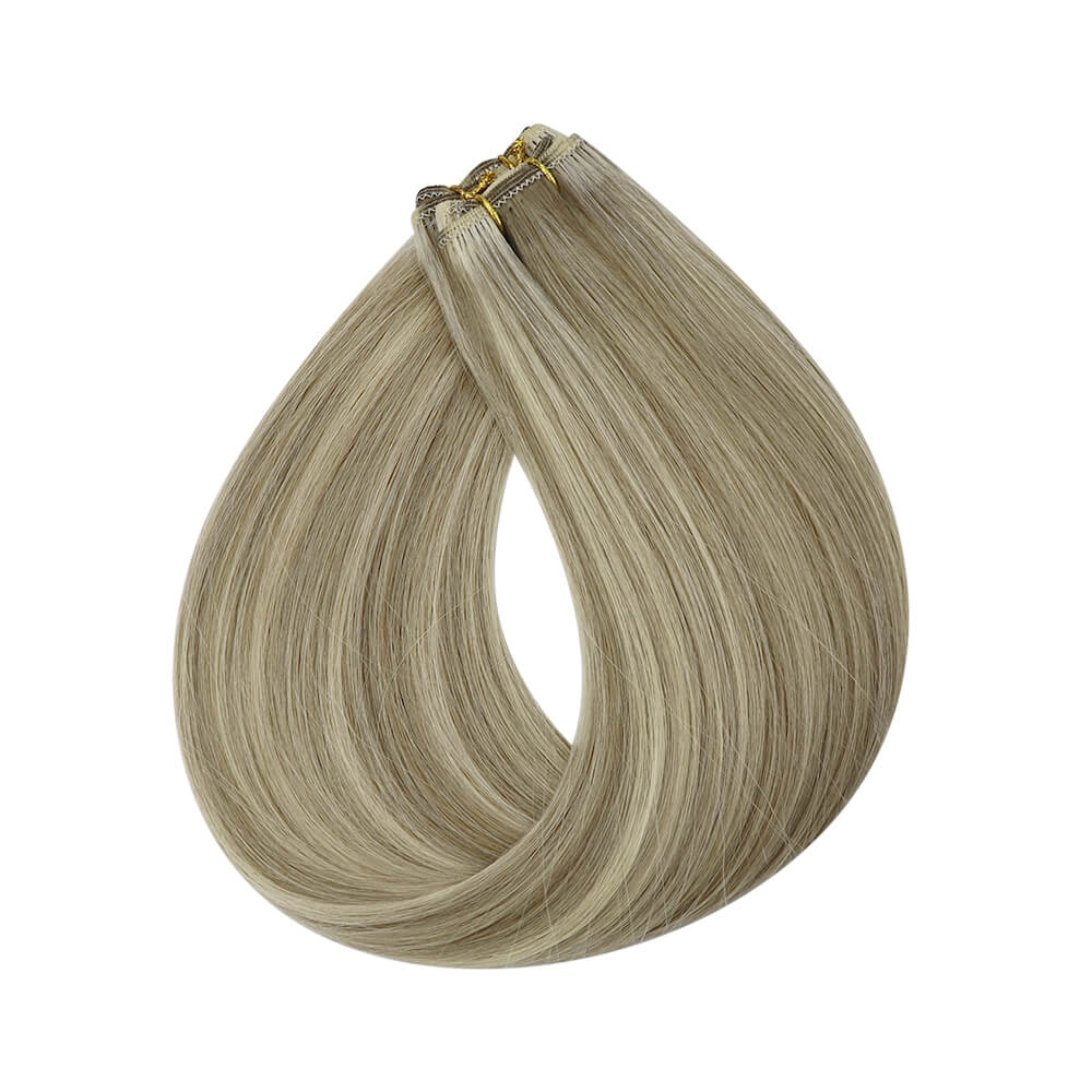 Full Shine Virgin Weft Brazilian 100% Human Hair Sew In Bundles Highlights(#P8/60)