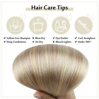 blonde clip in hair extensions