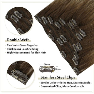 balayage clip hair extensions