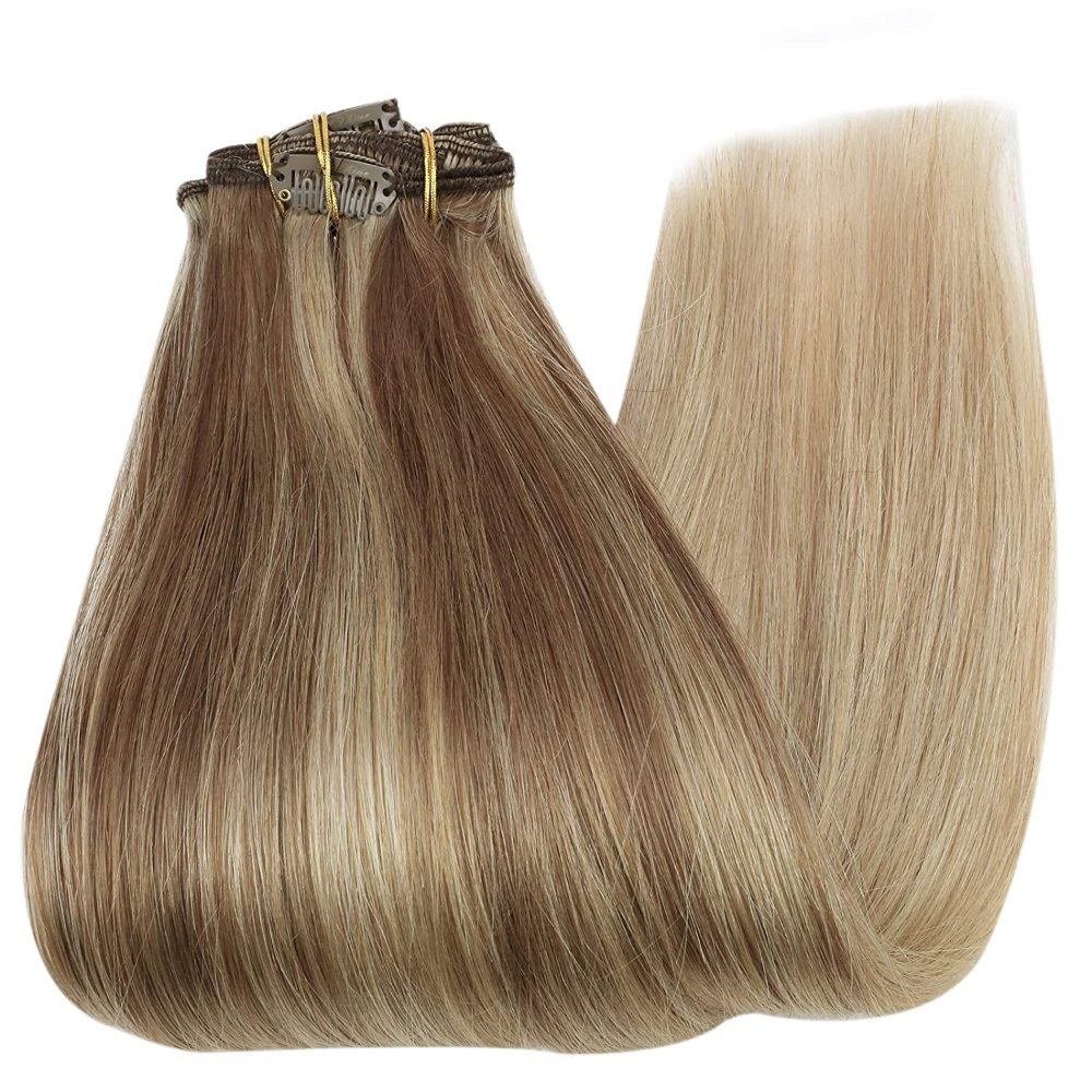 7 pieces clip hair extensions