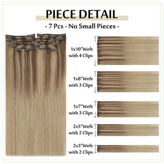 full head clip hair extensions