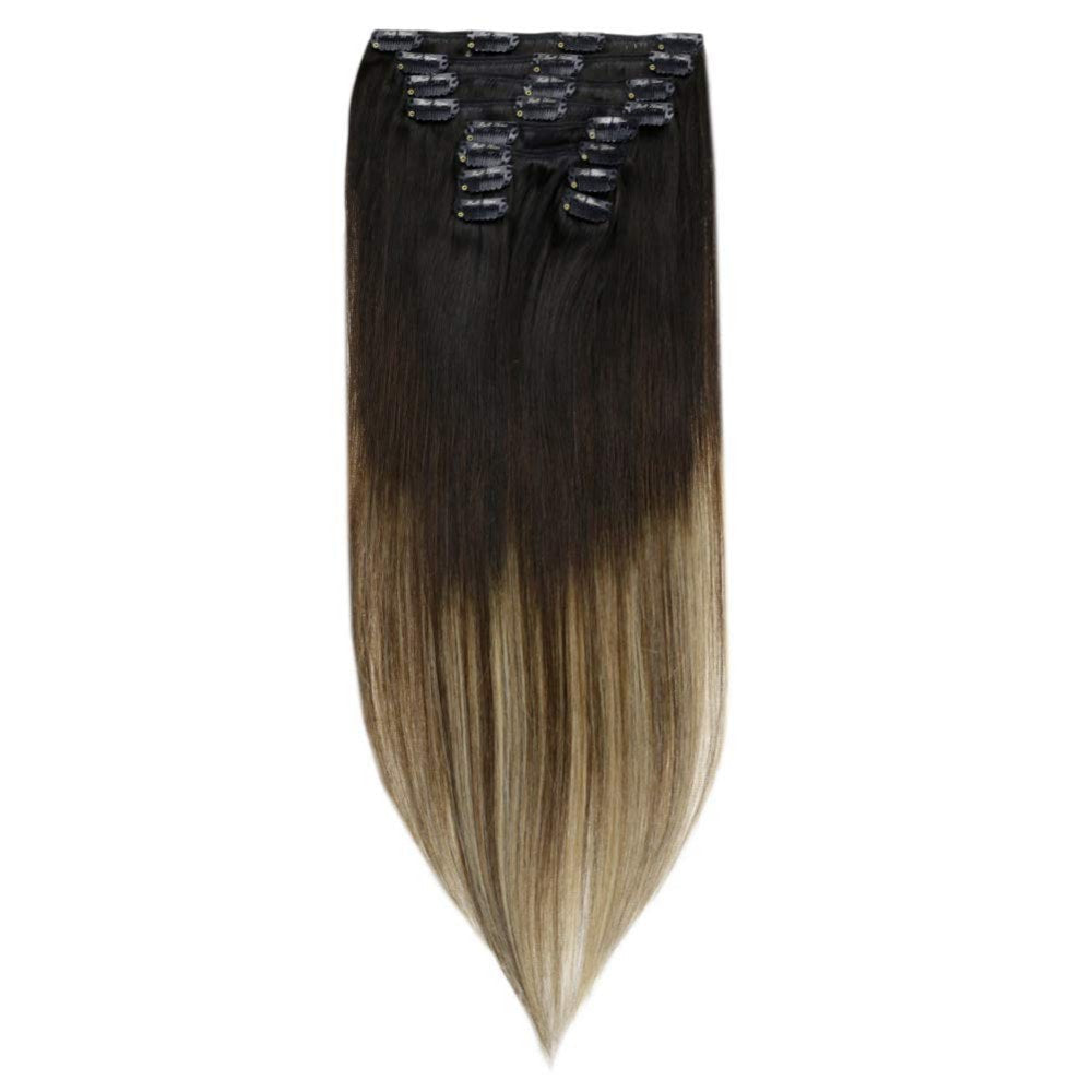 double weft clip hair extensions