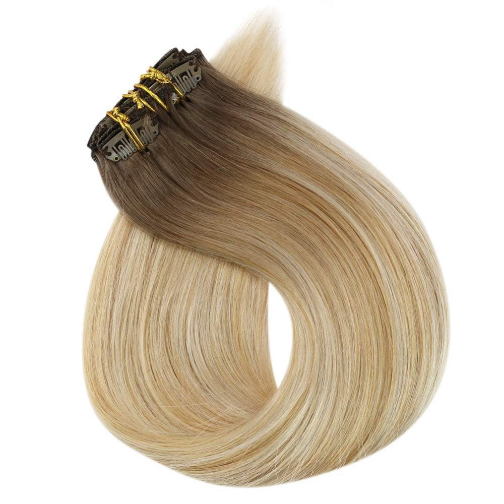 balayage blonde clip ins