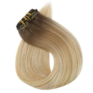 balayage blonde clip ins