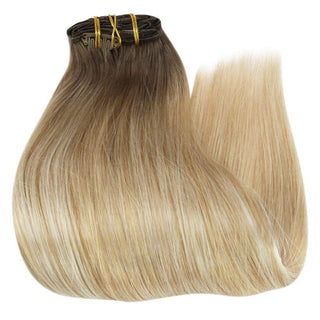 blonde clip in hair extensions