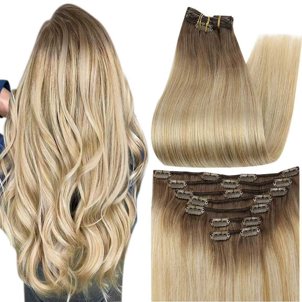 clip in human hair