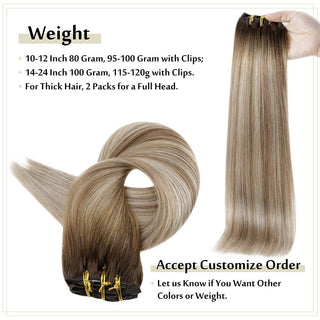 clip in human hair extensions