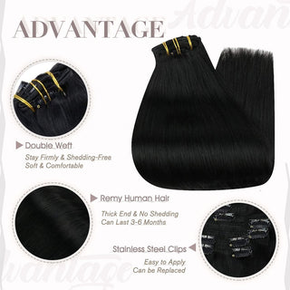 virgin clip in hair extensions