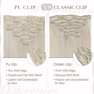 double weft clip hair extensions