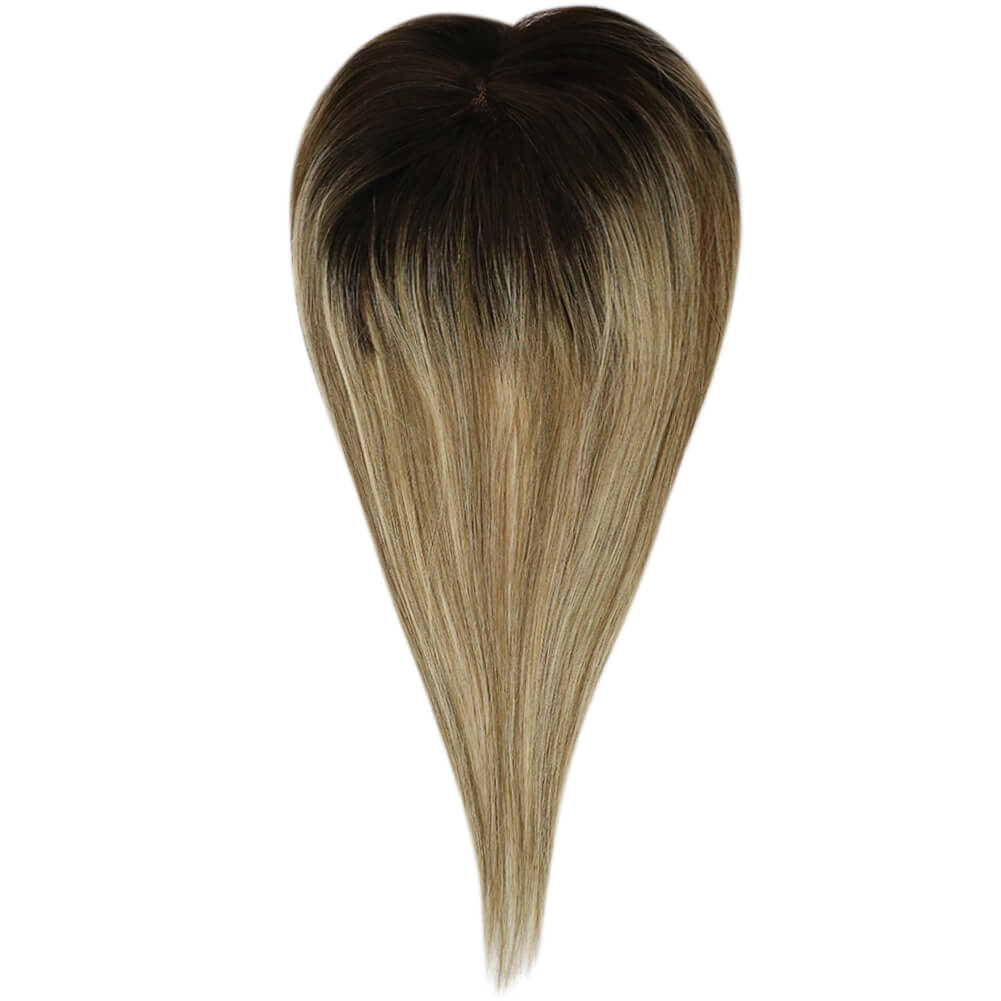 silk topper human hair