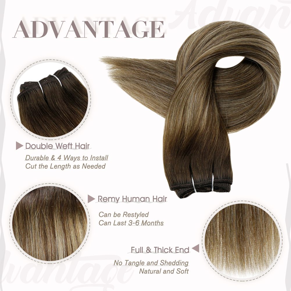 24 inch weft hair extensions