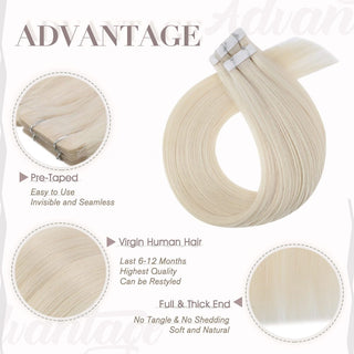 platinum tape in hair extensions