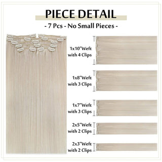 clip in hair extensions platinum blonde
