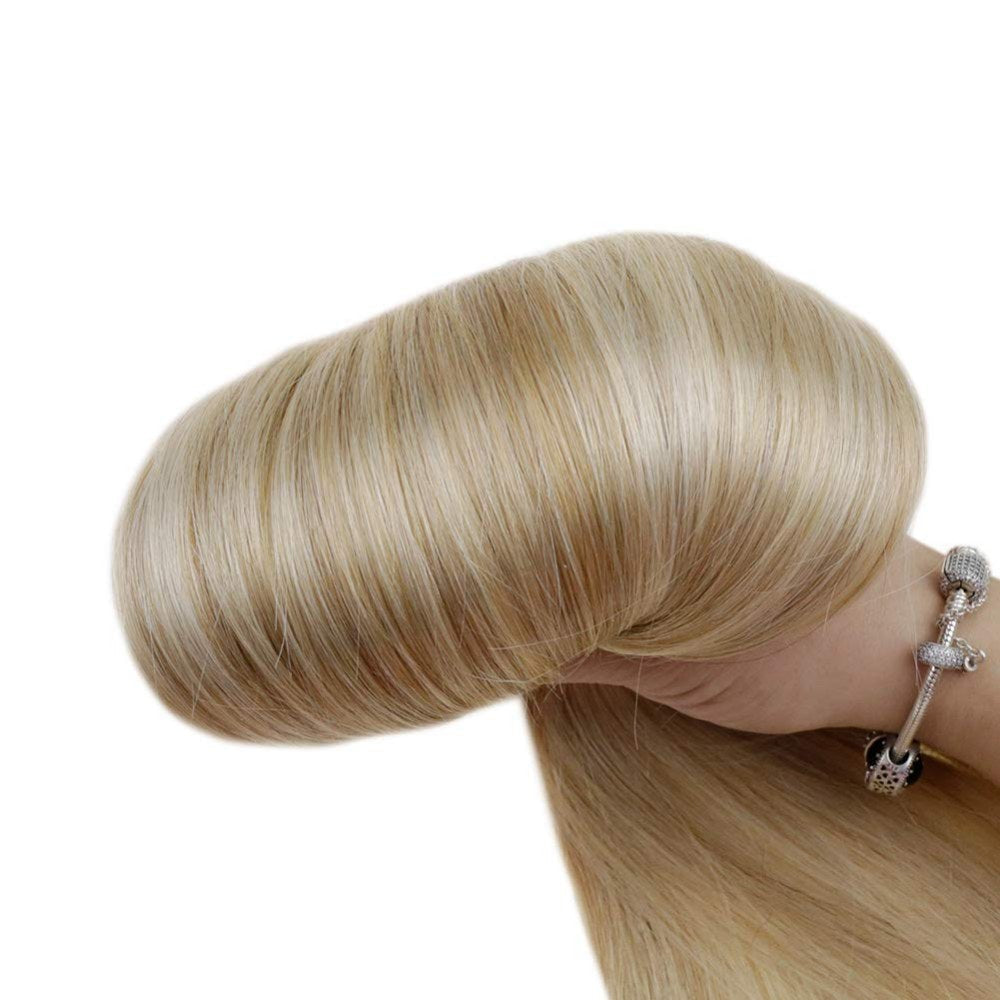 blonde halo hair extensions