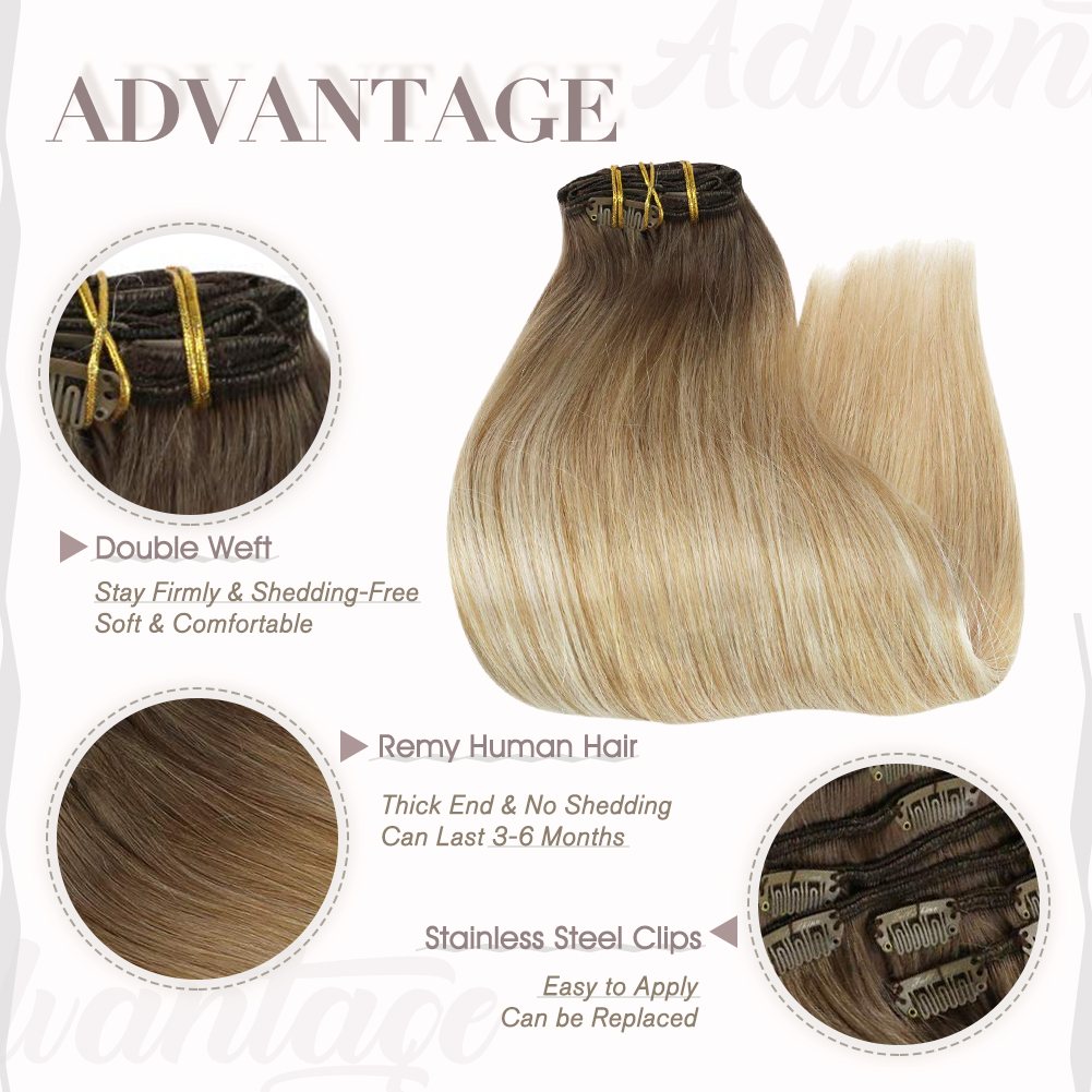 ombre clip in hair extensions
