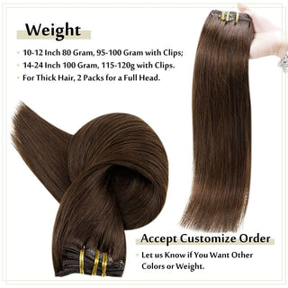 brown clip hair extensions