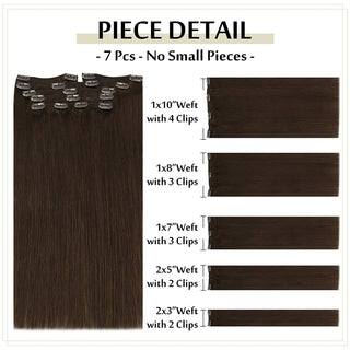 double weft clip hair extensions