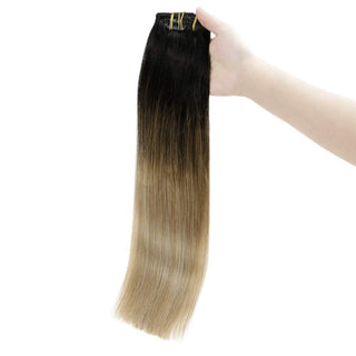 double weft clip hair extensions