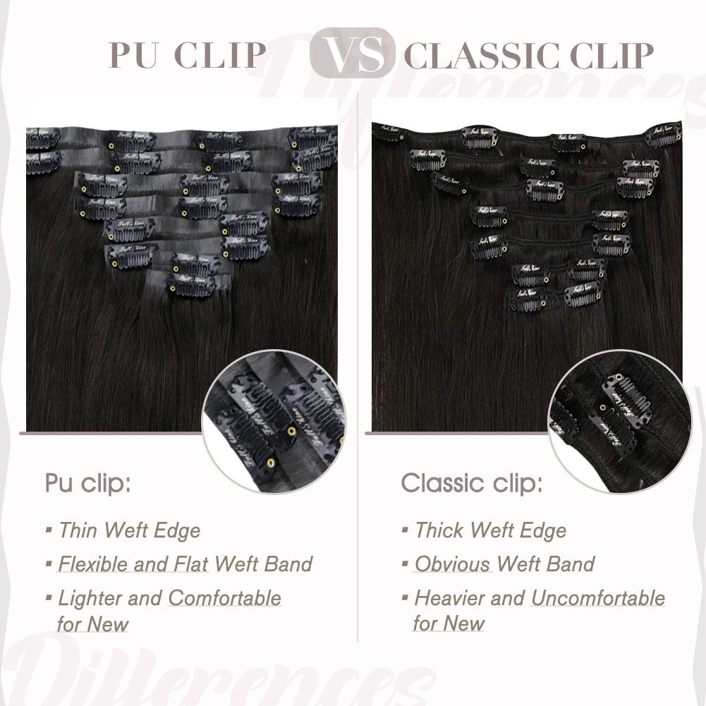 invisible hair extensions clip in