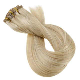 double weft clip hair extensions