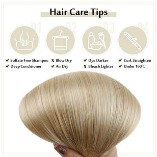 blonde clip in hair extensions