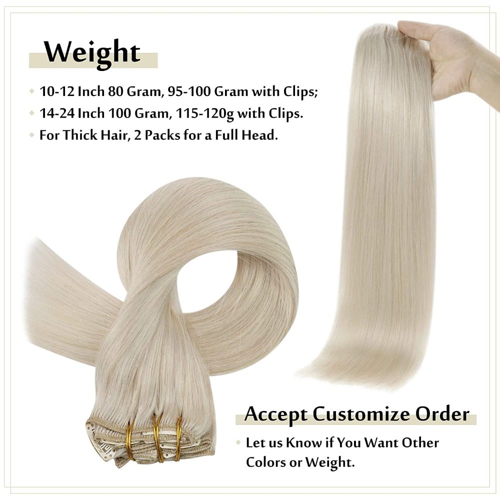 blonde clip in hair extensions