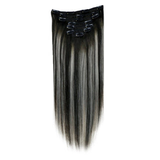 clip in hair extensions silver