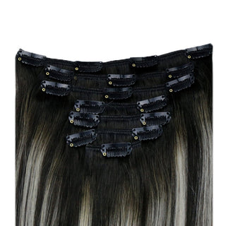 double weft clip hair extensions