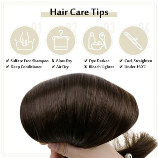 clip in hair brown