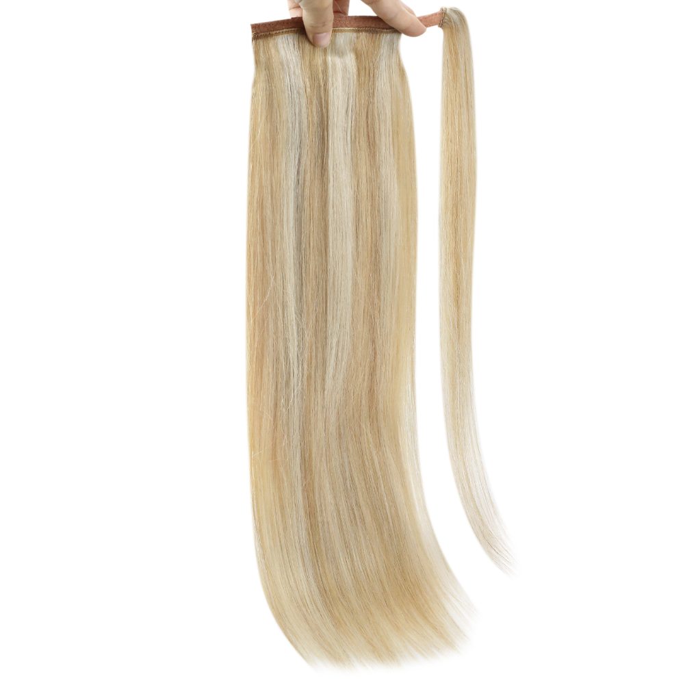 straight hair ponytail