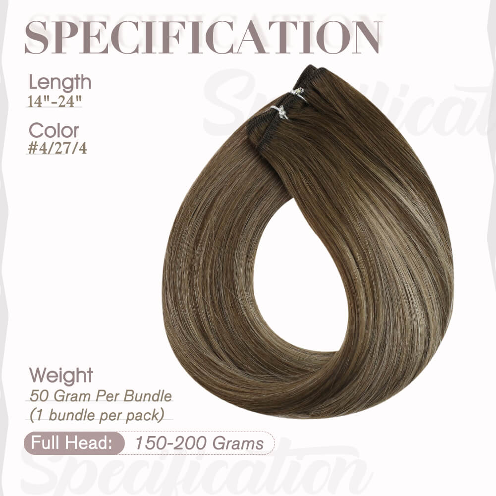 24 inch weft hair extensions