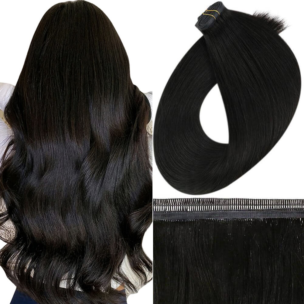 invisible flat wefts