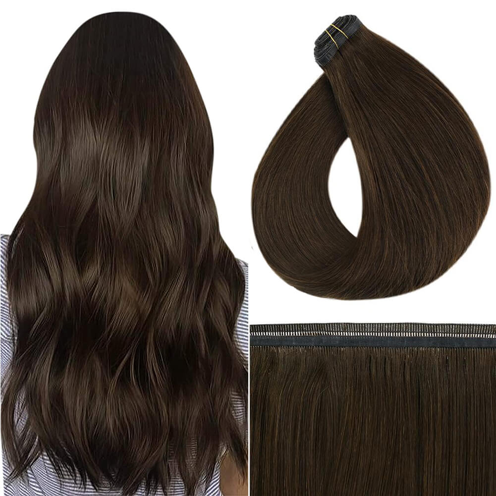 flat silk weft hair extensions