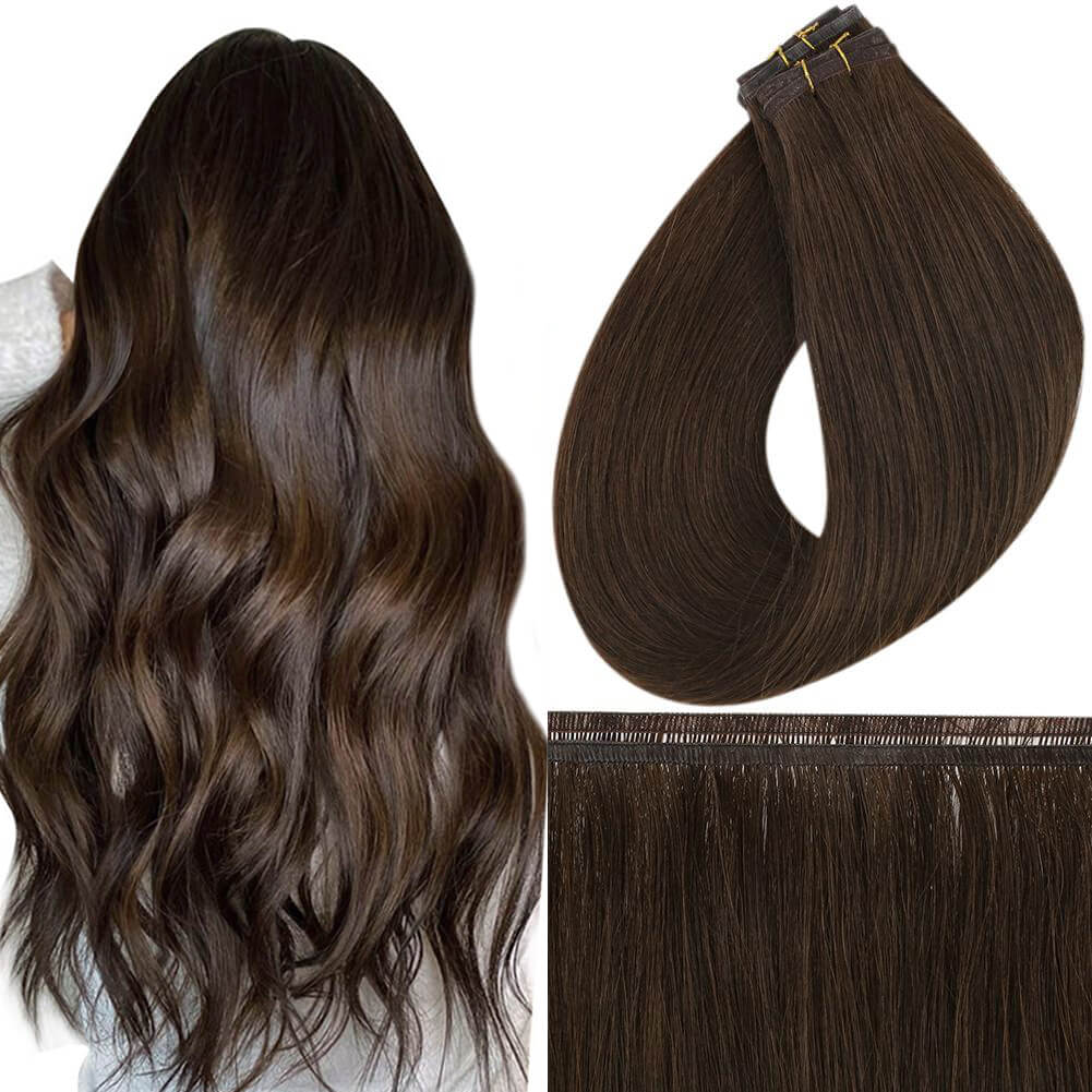 flat silk weft hair extensions