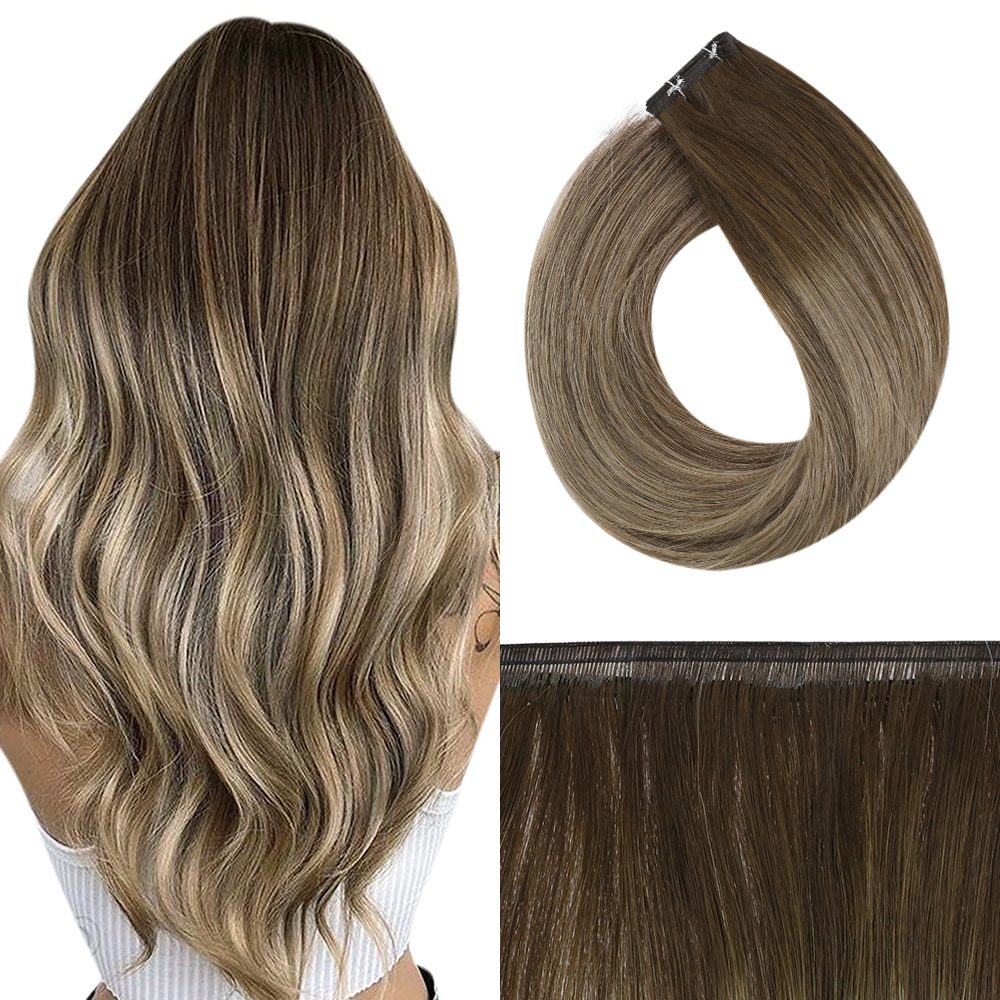 flat silk weft hair