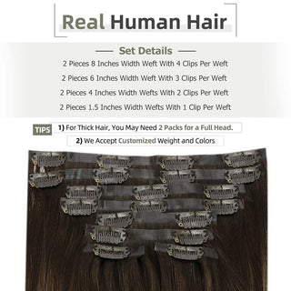 balayage clip hair extensions